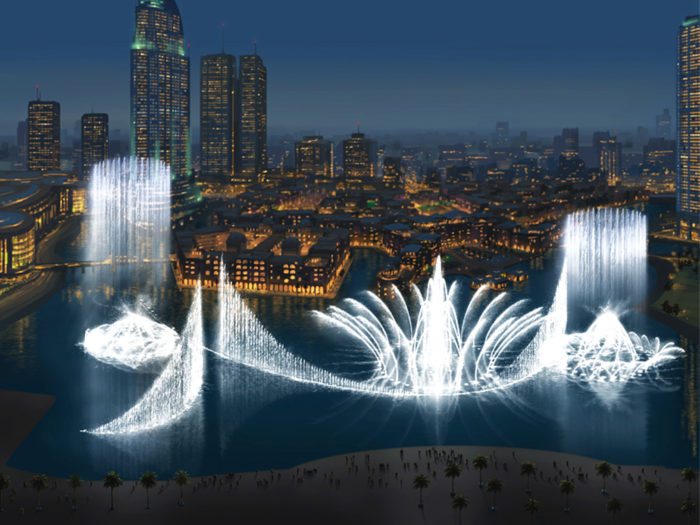 Танцующие фонтаны Дубая